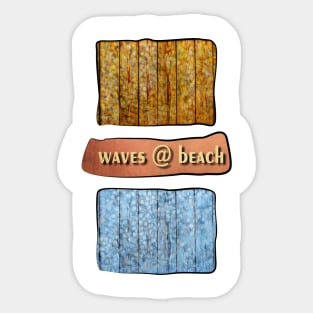 Wave @ Beach Sticker